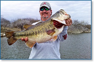South Texas bass fishing on Falcon Lake.